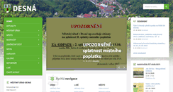 Desktop Screenshot of mesto-desna.cz